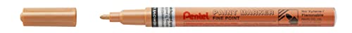 Pentel MSP10-ME Paint Marker, Lackmarker mit ausdrucksstarker Effektinte - bronze, 1,5 mm Strich, 1 Stück Pentel MSP10-ME Paint Marker, Lackmarker mit ausdrucksstarker Effektinte - bronze, 1,5 mm Strich, 1 Stück von Pentel