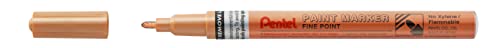 Pentel MSP10-ME Paint Marker, Lackmarker mit ausdrucksstarker Effektinte - bronze, 1,5 mm Strich, 1 Stück von Pentel