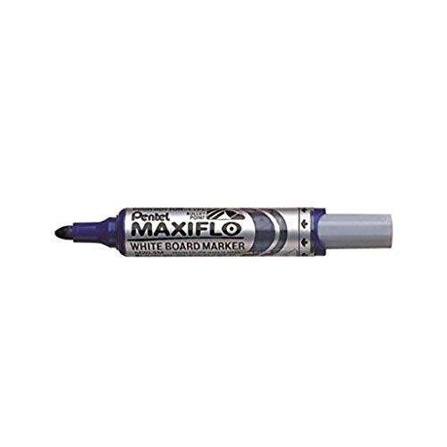 Pentel MWL5M-CO Whiteboard Marker Maxiflo mit Pumpsystem Rundspitze, 2.5 mm, 1 Stück, blau von Pentel