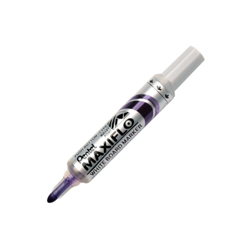 Pentel MWL5M-V Whiteboard Marker Maxiflo mit Pumpsystem Rundspitze, 2.5 mm, 1 Stück, violett Pentel MWL5M-V Whiteboard Marker Maxiflo mit Pumpsystem Rundspitze, 2.5 mm, 1 Stück, violett von Pentel