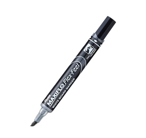 Pentel MWL5SBF-AX Maxiflo Flex-Feel Whiteboard-Marker, 12 Stück, Schwarz Pentel MWL5SBF-AX Maxiflo Flex-Feel Whiteboard-Marker, 12 Stück, Schwarz von Pentel