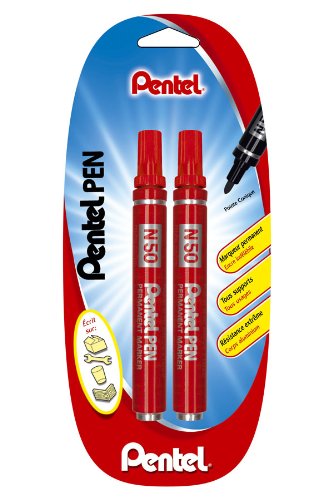 Pentel Marker Permanent konische Spitze Blister de 2 rot Pentel Marker Permanent konische Spitze Blister de 2 rot von Pentel