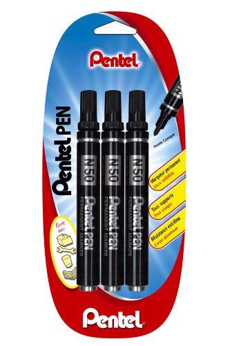 Pentel Marker Permanent konische Spitze Blister de 3 schwarz Pentel Marker Permanent konische Spitze Blister de 3 schwarz von Pentel