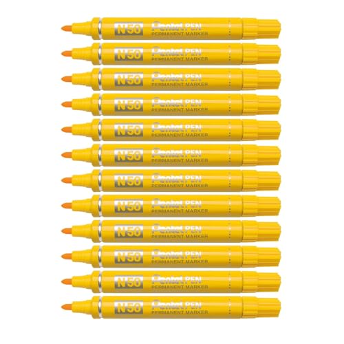 Pentel Marker Permanent konische Spitze Lot de 12 gelb Pentel Marker Permanent konische Spitze Lot de 12 gelb von Pentel