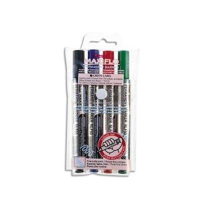 Pentel Maxiflo Marker mit Rundspitze, 4 Farben, 4 Stück Pentel Maxiflo Marker mit Rundspitze, 4 Farben, 4 Stück von Pentel