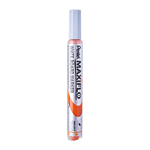 Pentel Maxiflo Whiteboard-Marker, feine Rundspitze, Orange, 4 Stück Pentel Maxiflo Whiteboard-Marker, feine Rundspitze, Orange, 4 Stück von Pentel