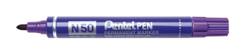 Pentel N50 Permanent-Marker Rundspitze mit Aluminium Schaft Wasserdicht Tinte – Violet Pentel N50 Permanent-Marker Rundspitze mit Aluminium Schaft Wasserdicht Tinte – Violet von Pentel