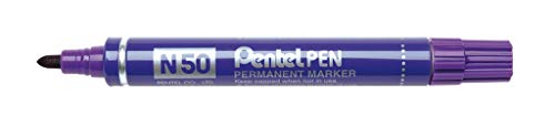 Pentel N50-V Lumocolor Permanent-Marker duo, Violett, 1 Stück von Pentel