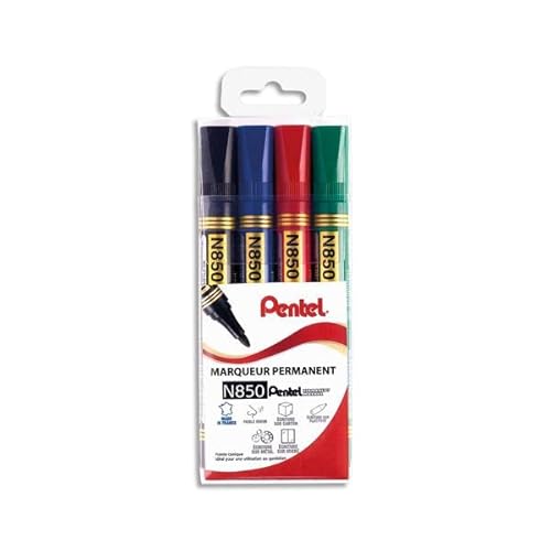 Pentel N850/4 Samt-4 Permanentmarker Mittlerer Spitze, schwarz/rot/blau/grün Pentel N850/4 Samt-4 Permanentmarker Mittlerer Spitze, schwarz/rot/blau/grün von Pentel