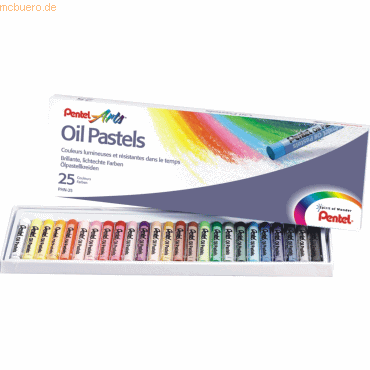 Pentel Ölpastellkreide VE= 25 Farben von Pentel