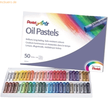 Pentel Ölpastellkreide VE= 50 Farben von Pentel