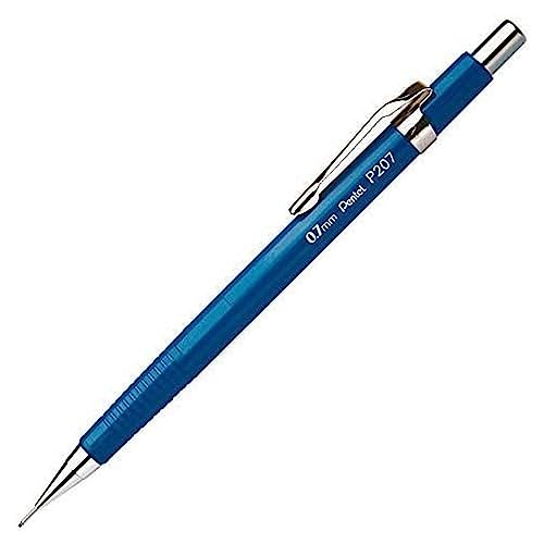 Pentel P207-C Druckbleistift, HB, 0.7 mm, blau, 1 Stück (1er Pack) von Pentel