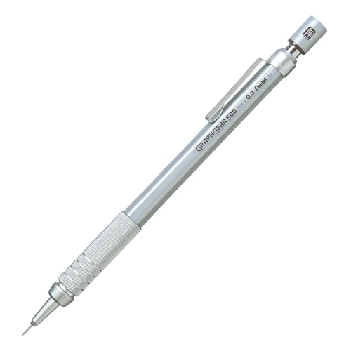 Pentel GraphGear500 PG513 Druckbleistift mit Metall-Griffzone, 0.3 mm, Härtegrad HB (1 Stück) Pentel GraphGear500 PG513 Druckbleistift mit Metall-Griffzone, 0.3 mm, Härtegrad HB (1 Stück) von Pentel
