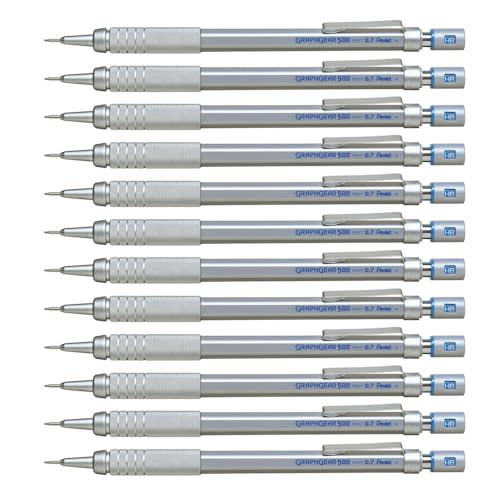 Pentel GraphGear500 PG517 Druckbleistift mit Metall-Griffzone, 0.7 mm, Härtegrad HB (1 Stück) Pentel GraphGear500 PG517 Druckbleistift mit Metall-Griffzone, 0.7 mm, Härtegrad HB (1 Stück) von Pentel