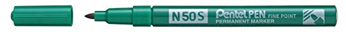 Pentel Pen N50S-D Permanentmarker, Aluminiumgehäuse, 1,0mm, grün von Pentel