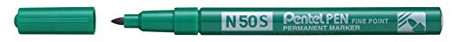 Pentel Pen N50S-D Permanentmarker, Aluminiumgehäuse, 1,0mm, grün Pentel Pen N50S-D Permanentmarker, Aluminiumgehäuse, 1,0mm, grün von Pentel