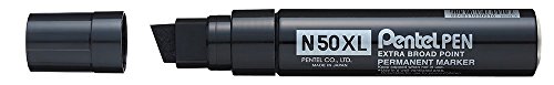 Pentel Pen N50XL-A Permanentmarker, Aluminiumgehäuse, schwarz von Pentel
