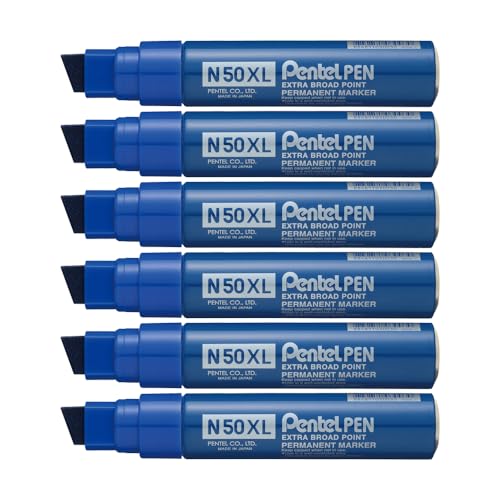 Pentel Pen N50XL-C Permanentmarker, Aluminiumgehäuse, blau Pentel Pen N50XL-C Permanentmarker, Aluminiumgehäuse, blau von Pentel