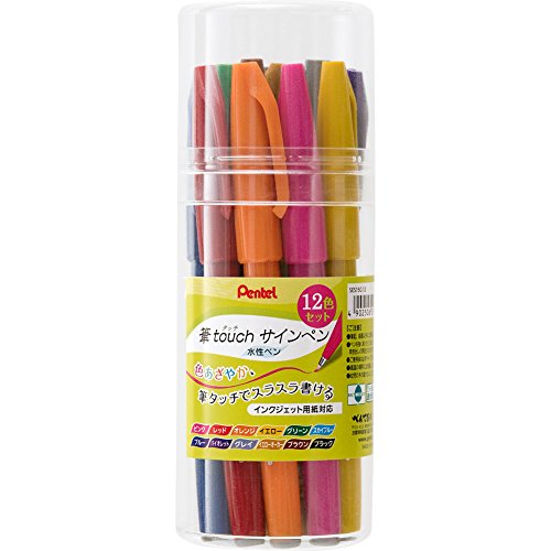 Pentel Pen Touch Filzstift 12 Farben Set SES15C-12 (Japan Import) von Pentel