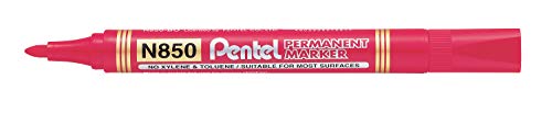 Pentel Permanent Marker Bullet Point 12er-Pack rot von Pentel