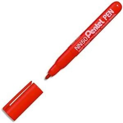 Pentel Permanentmarker, Rundspitze, 5,0 mm, Rot, 12 Stück Pentel Permanentmarker, Rundspitze, 5,0 mm, Rot, 12 Stück von Pentel