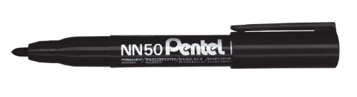 Pentel Permanentmarker NNN50, Ogive Spitze, 1,3 mm, Schwarz, 5 Stück Pentel Permanentmarker NNN50, Ogive Spitze, 1,3 mm, Schwarz, 5 Stück von Pentel