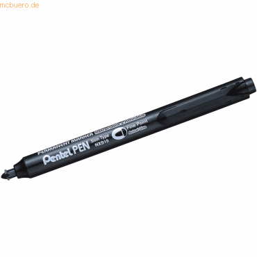 Pentel Permanentmarker mit Druckmechanik Rundspitze 1mm schwarz von Pentel