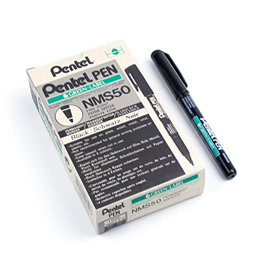 Pentel Permanentmarker xylol-/toluolfrei F 0,8 mm Strichbreite 12 Stück schwarz Pentel Permanentmarker xylol-/toluolfrei F 0,8 mm Strichbreite 12 Stück schwarz von Pentel