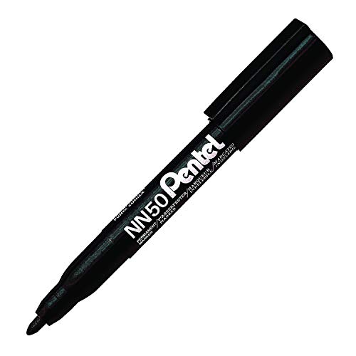 Pentel Permanentmarker xylol-/toluolfrei Rundspitze 1.5 mm Strichbreite 12 Stück schwarz Pentel Permanentmarker xylol-/toluolfrei Rundspitze 1.5 mm Strichbreite 12 Stück schwarz von Pentel