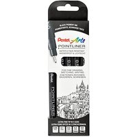 Pentel Pointliner Fineliner-Set schwarz, 1 Set von Pentel