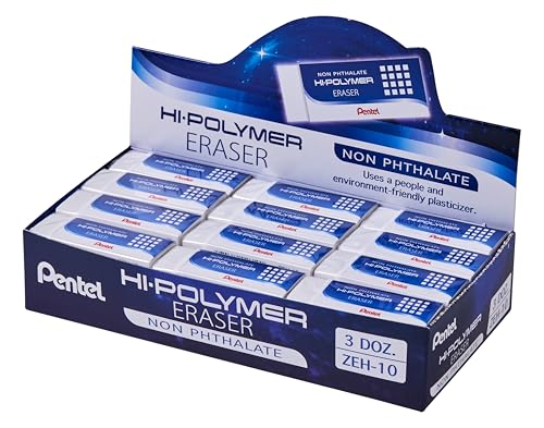 Pentel Radiergummi-Box, Weiß, 36 Stück Pentel Radiergummi-Box, Weiß, 36 Stück von Pentel