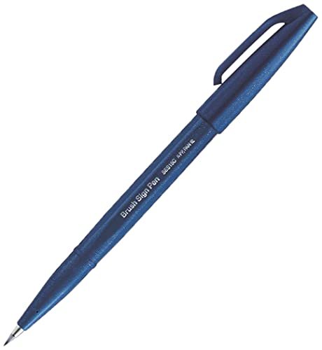Pentel SES15C-CAX Brush Sign Pen nachtblau, Faserschreiber, pinselähnliche Spitze, 1 Stück Pentel SES15C-CAX Brush Sign Pen nachtblau, Faserschreiber, pinselähnliche Spitze, 1 Stück von Pentel