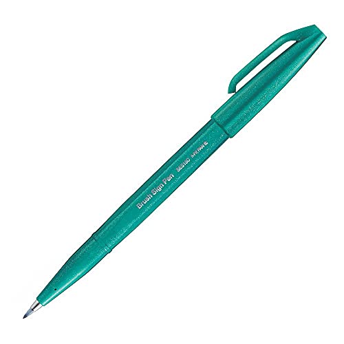 Pentel SES15C-D3X Brush Sign Pen türkis, Faserschreiber, pinselähnliche Spitze, 1 Stück Pentel SES15C-D3X Brush Sign Pen türkis, Faserschreiber, pinselähnliche Spitze, 1 Stück von Pentel