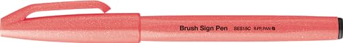 Pentel SES15C-FBX Brush Sign Pen neon-rot, Faserschreiber, pinselähnliche Spitze, 1 Stück Pentel SES15C-FBX Brush Sign Pen neon-rot, Faserschreiber, pinselähnliche Spitze, 1 Stück von Pentel