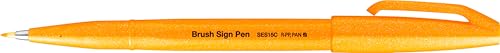 Pentel SES15C-FFX Brush Sign Pen neon-orange, Faserschreiber, pinselähnliche Spitze, 1 Stück Pentel SES15C-FFX Brush Sign Pen neon-orange, Faserschreiber, pinselähnliche Spitze, 1 Stück von Pentel