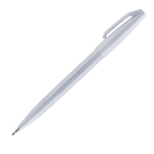 Pentel SES15C-N2X Brush Sign Pen hellgrau, Faserschreiber, pinselähnliche Spitze, 1 Stück Pentel SES15C-N2X Brush Sign Pen hellgrau, Faserschreiber, pinselähnliche Spitze, 1 Stück von Pentel