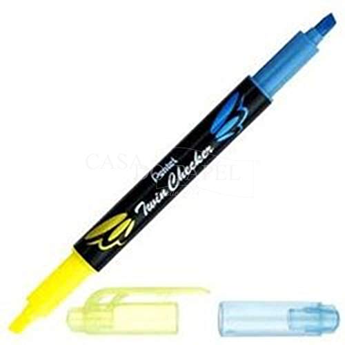Pentel SLW8-GS Textmarker"TWIN CHECKER", 2 Spitzen, gelb/blau Pentel SLW8-GS Textmarker"TWIN CHECKER", 2 Spitzen, gelb/blau von Pentel