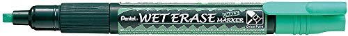 Pentel SMW26-DO Wet Erase Marker, Kreidemarker, Feucht abwischbar, Keilspitze, 1 Stück, Grün von Pentel