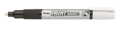 Pentel SMW26-WO Wet Erase Marker, Kreidemarker, Feucht abwischbar, Keilspitze, 1 Stück,Weiß von Pentel