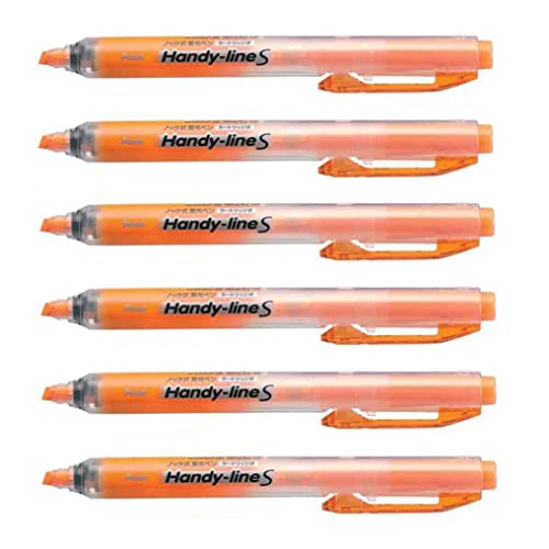 Pentel Textmarker, 6 Stück einziehbar/wiederaufladbar handy-line S Orange Pentel Textmarker, 6 Stück einziehbar/wiederaufladbar handy-line S Orange von Pentel