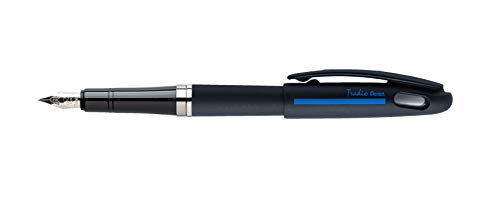 Pentel Tradio TRF99A-C Füllfederhalter Sport Chic, Schaft schwarz matt, Tinte blau nachfüllbar Schwarz Pentel Tradio TRF99A-C Füllfederhalter Sport Chic, Schaft schwarz matt, Tinte blau nachfüllbar Schwarz von Pentel