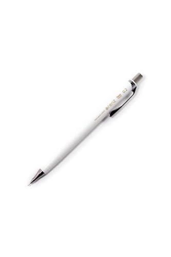Pentel ORENZ PP502 Druckbleistift mit Anti-Minenbruch-Technologie, 0.2 mm, Härtegrad B, weiß (1 Stück) Pentel ORENZ PP502 Druckbleistift mit Anti-Minenbruch-Technologie, 0.2 mm, Härtegrad B, weiß (1 Stück) von Pentel
