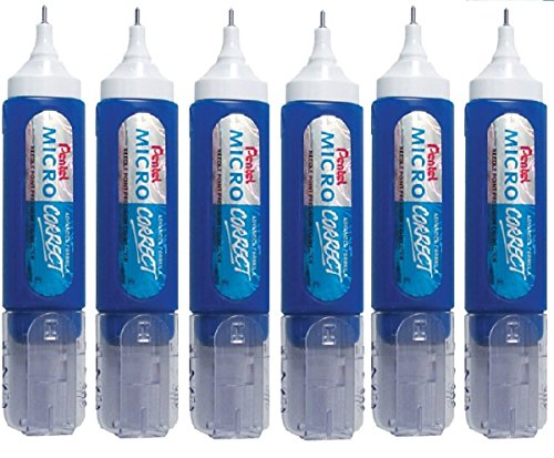 Pentel ZL31 Micro Correct Correction Tipp Ex Pen White Fluid White Out Orginale Metallspitze 12 ml 6 Stück Pentel ZL31 Micro Correct Correction Tipp Ex Pen White Fluid White Out Orginale Metallspitze 12 ml 6 Stück von Pentel