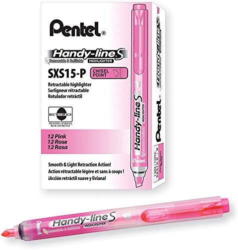 Pentel handy-line S 12 Stück Textmarker einziehbar/wiederaufladbar rosa Pentel handy-line S 12 Stück Textmarker einziehbar/wiederaufladbar rosa von Pentel