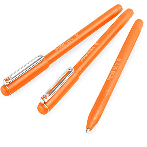 Pentel iZee BX460 Kugelschreiber, 1,0 mm Spitze, orangefarbene Tinte, 3 Stück von Pentel