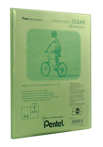 Pentel klar Sichtbuch mit 20 Taschen-Parent grün von Pentel