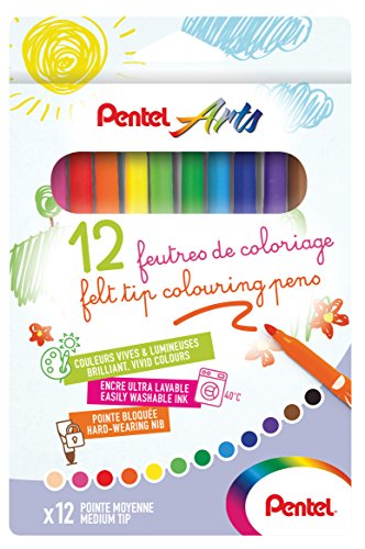 Pentel scs2e-12 Filzstifte, Tinte Ultra waschbar Farben sortiert von Pentel
