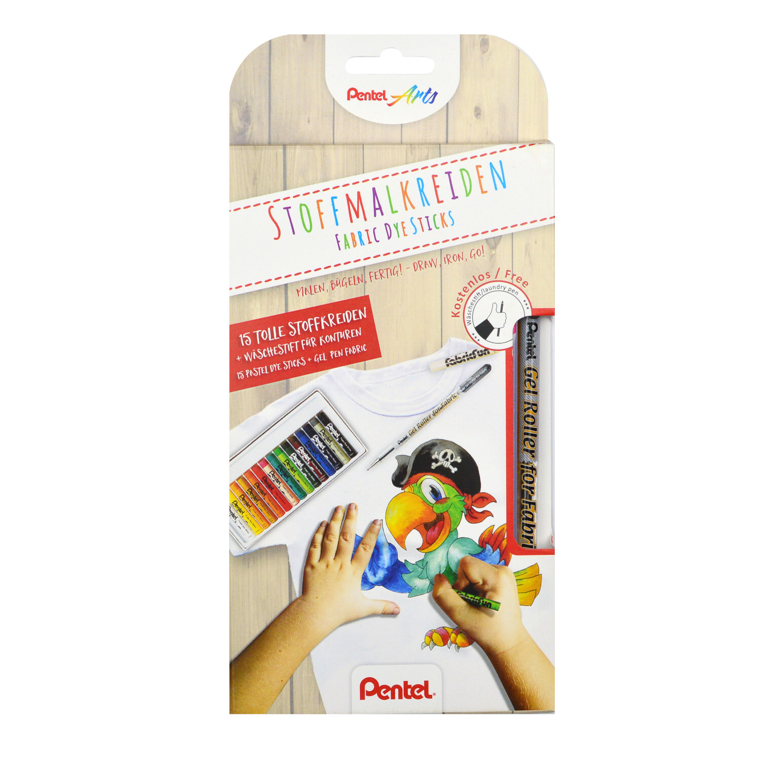 Stoffmalkreiden Set inkl. Konturenstift Stoffmalkreiden Set inkl. Konturenstift von Pentel