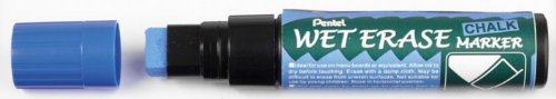 Wet Erase Chalk Marker 3,5mm-10,5mm f. White- u. Blackboard bl 12 Stück von Pentel