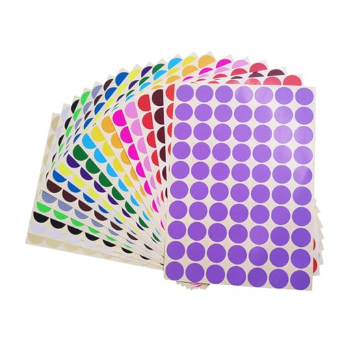 2800 PCs 3/4 runde Codierungskreispunkte, 20 Farben Neon Farbcodierungspunkte runde Aufkleber 2800 PCs 3/4 runde Codierungskreispunkte, 20 Farben Neon Farbcodierungspunkte runde Aufkleber von Peosaard